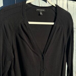 Banana Republic Sweater Women's Medium Black Cardigan Button Up 2017 EUC